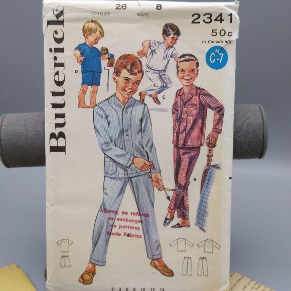 Butterick | Office | Vintage Sewing Pattern Butterick 234 Boys 1963 ...